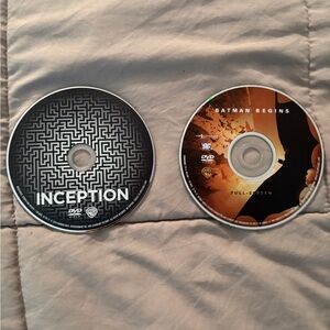 Inception & Batman Begins DVD Discs -